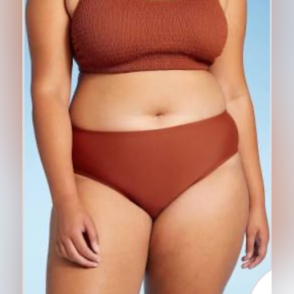 Xhilaration Juniors' Plus Size Hipster Bikini Bottom NWT